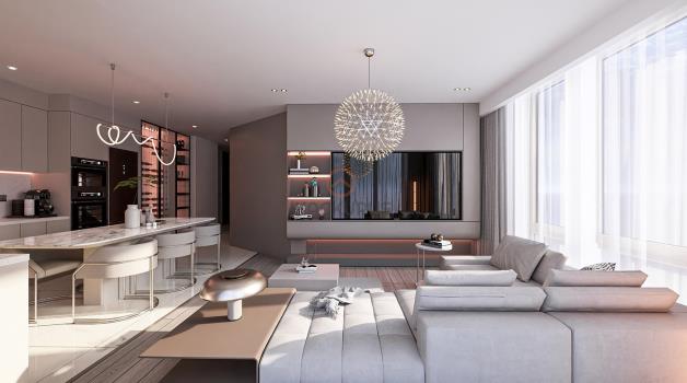 Luxury 3+1 Apartment for Sale in Geçitkale, Nature-Filled Living