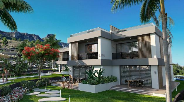 Luxury 3+1 Twin Villas for Sale in Kyrenia – Where Nature Meets Modern Living