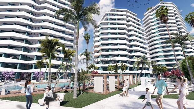 1+1 Apartment for Sale in İskele Long Beach - Luxury Living with Mediterranean View