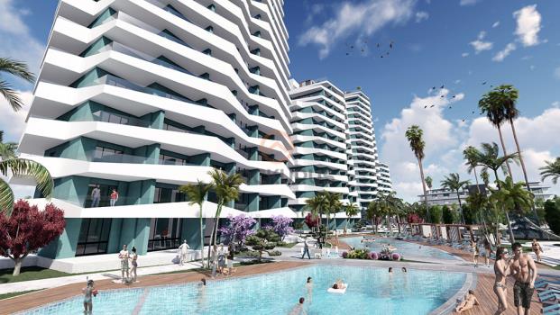 Luxury Studio Apartment for Sale in İskele Long Beach – Mediterranean View and Exclusive Location