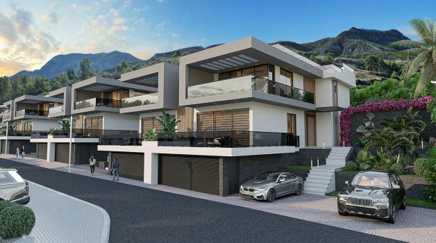 Luxury Living in the Heart of Nature: 3+1 Twin Villas for Sale in Girne