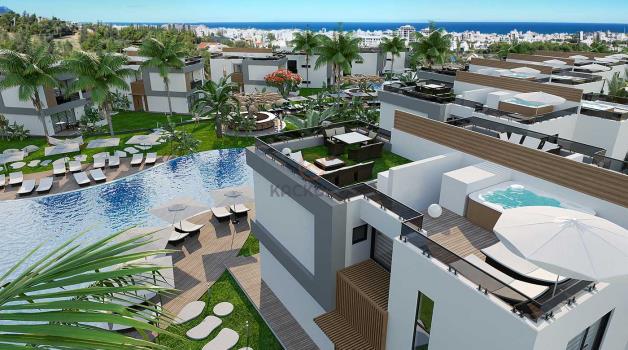 Luxury 3+1 Twin Villas for Sale in Kyrenia – Where Nature Meets Modern Living