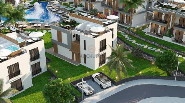 Luxury 3+1 Twin Villas for Sale in Kyrenia – Where Nature Meets Modern Living