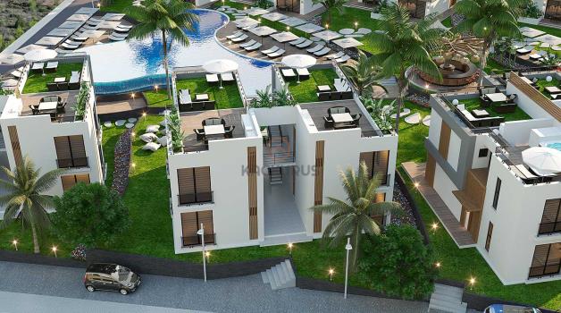 Luxury 3+1 Twin Villas for Sale in Kyrenia – Where Nature Meets Modern Living