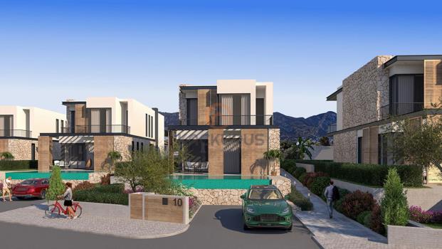 Modern and Luxurious Villa Project Amid Nature with Turkish Title Deed in Ozanköy, Girne